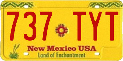 NM license plate 737TYT