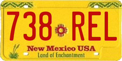 NM license plate 738REL