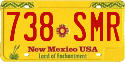 NM license plate 738SMR
