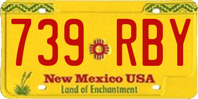 NM license plate 739RBY
