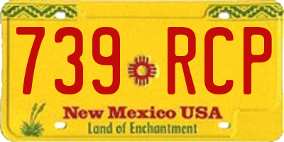 NM license plate 739RCP