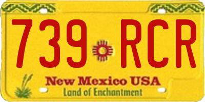 NM license plate 739RCR