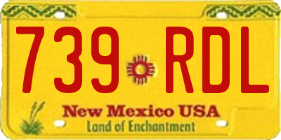 NM license plate 739RDL
