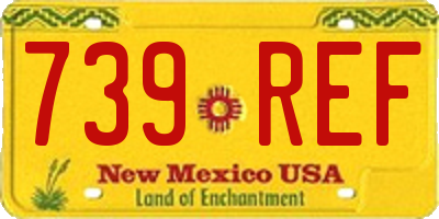 NM license plate 739REF