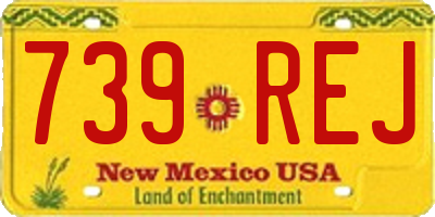 NM license plate 739REJ