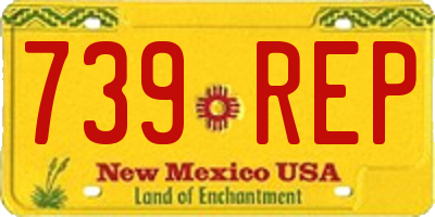 NM license plate 739REP