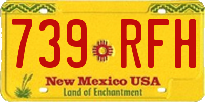 NM license plate 739RFH