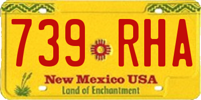 NM license plate 739RHA