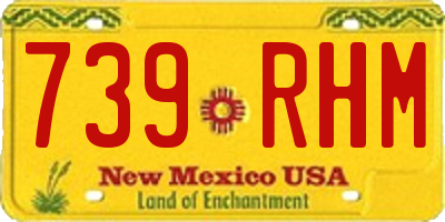 NM license plate 739RHM