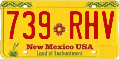 NM license plate 739RHV