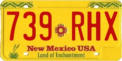 NM license plate 739RHX