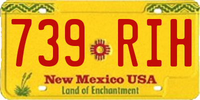 NM license plate 739RIH