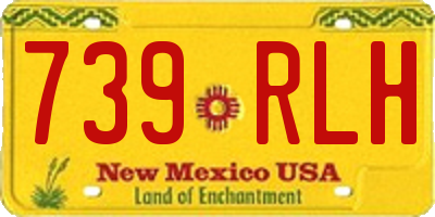 NM license plate 739RLH