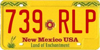 NM license plate 739RLP