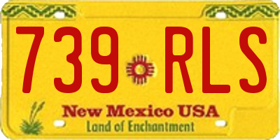 NM license plate 739RLS
