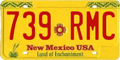 NM license plate 739RMC