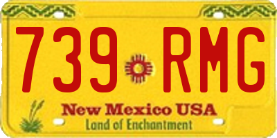 NM license plate 739RMG