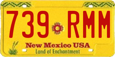NM license plate 739RMM