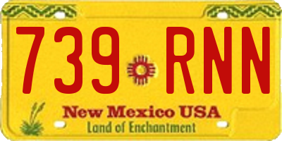 NM license plate 739RNN