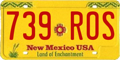 NM license plate 739ROS