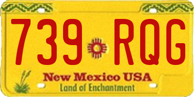 NM license plate 739RQG