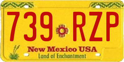 NM license plate 739RZP