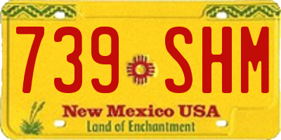 NM license plate 739SHM