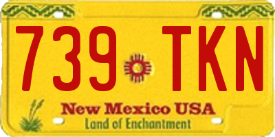 NM license plate 739TKN