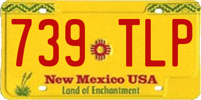NM license plate 739TLP