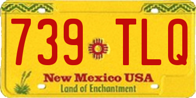 NM license plate 739TLQ