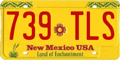 NM license plate 739TLS