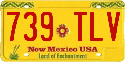 NM license plate 739TLV