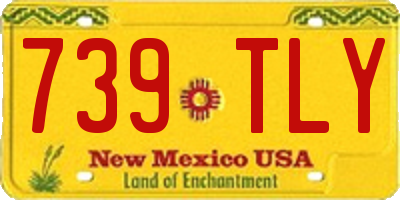 NM license plate 739TLY