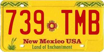 NM license plate 739TMB