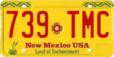 NM license plate 739TMC