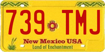 NM license plate 739TMJ
