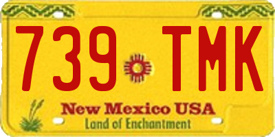 NM license plate 739TMK