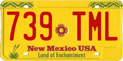 NM license plate 739TML