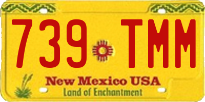 NM license plate 739TMM