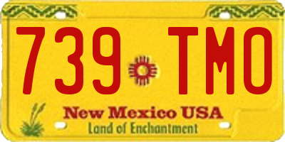 NM license plate 739TMO