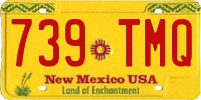 NM license plate 739TMQ