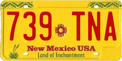 NM license plate 739TNA
