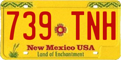 NM license plate 739TNH
