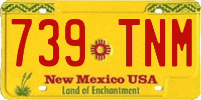 NM license plate 739TNM