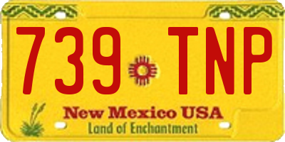 NM license plate 739TNP