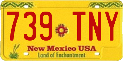 NM license plate 739TNY