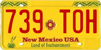 NM license plate 739TOH