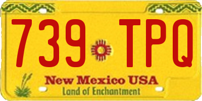NM license plate 739TPQ