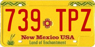 NM license plate 739TPZ