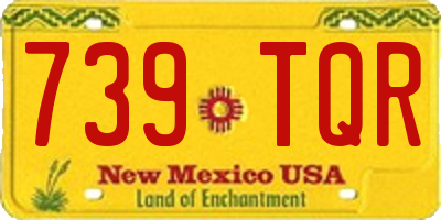 NM license plate 739TQR